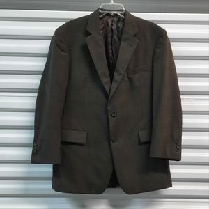 Jos. A. Bank Brown Plaid Blazer 100% Wool